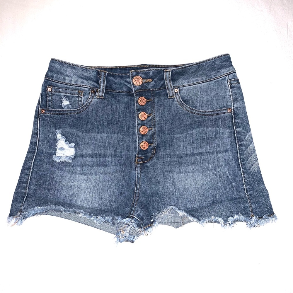 High Waisted Denim Shorts
